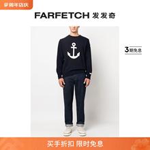 Paul & Shark男士logo刺绣圆领毛衣 FARFETCH发发奇