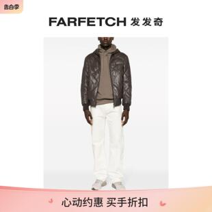 Emporio 连帽皮质夹克FARFETCH发发奇 Armani阿玛尼男士