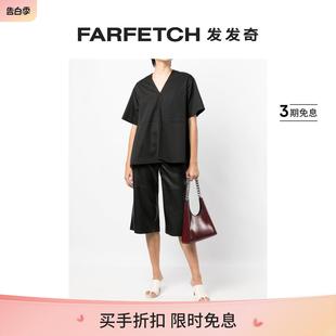 FARFETCH发发奇 Goen.J女士蕾丝边饰短袖 罩衫