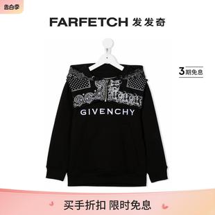 logo头巾印花连帽衫 纪梵希 FARFETCH发发奇 纪梵希童装 GIVENCHY