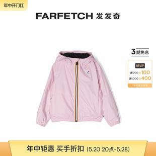 logo细节拉链连帽夹克FARFETCH发发奇 WAY童装