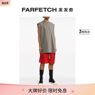 Rick 拼接棉坦克背心FARFETCH发发奇 Owens男士