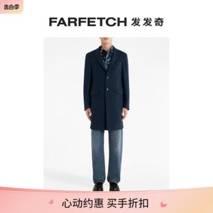 Sale 梯形翻领羊毛外套FARFETCH发发奇 Etro男士 Final