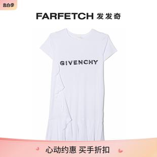 连衣裙 蕾丝细节logoT恤式 纪梵希童装 GIVENCHY