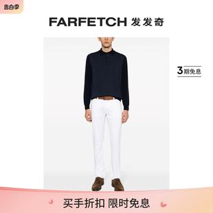 FARFETCH发发奇 羊毛polo衫 长袖 Canali男士