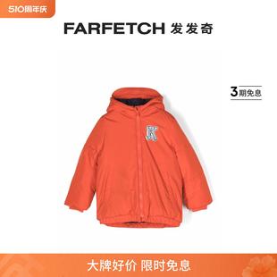 logo印花连帽夹克FARFETCH发发奇 KENZO童装