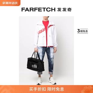 logo印花工装 口袋连帽衫 D2次方 Dsquared2男士 FARFETCH发发奇