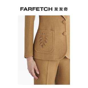 Etro女士刺绣细节单排扣西装 Final Sale 夹克FARFETCH发发奇