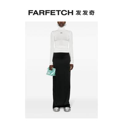 Off-White女士logo印花贴身上衣FARFETCH发发奇