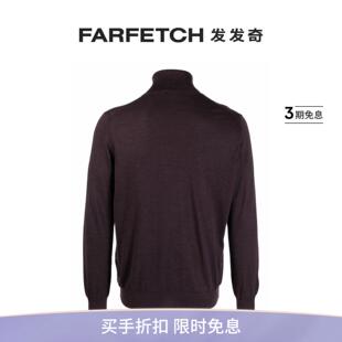 高领羊绒混纺毛衣FARFETCH发发奇 Barba男士