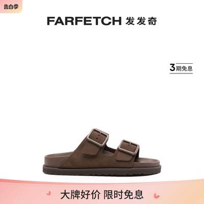 Birkenstock女士1774 Arizona 绒面皮拖鞋FARFETCH发发奇