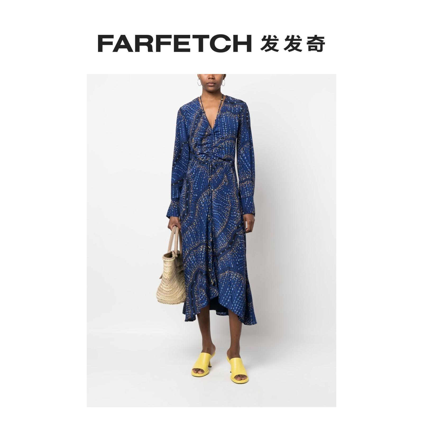 Altuzarra女士Mila V领连衣裙FARFETCH发发奇