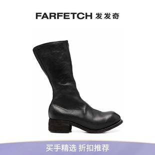 Guidi女士低跟拉链及膝靴 FARFETCH发发奇