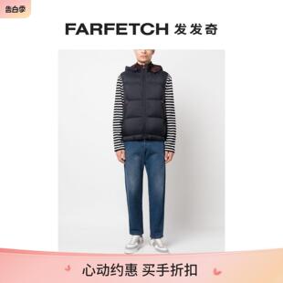 Final Sale Kiton男士 可拆卸连帽填充马甲FARFETCH发发奇