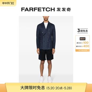 尖翻领双排扣西装 Tagliatore男士 夹克FARFETCH发发奇