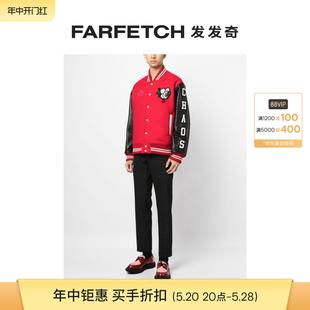 贴花细节排扣飞行员夹克FARFETCH发发奇 Undercover男士