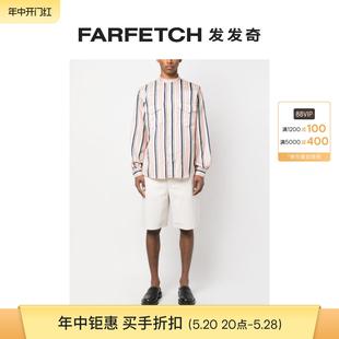 Final Sale Bally巴利男士 FARFETCH发发奇 条纹长袖 真丝衬衫