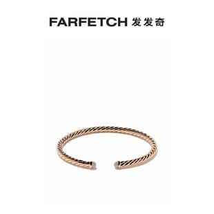 David Yurman女士Cable Spira镶钻手镯FARFETCH发发奇