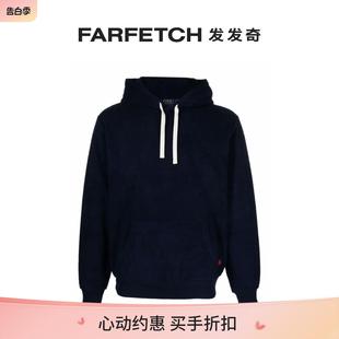 Lauren男士 logo刺绣抓绒连帽衫 Ralph Polo FARFETCH发发奇