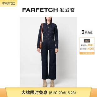 Lauren女士长袖 牛仔连体长裤 Ralph Polo FARFETCH发发奇