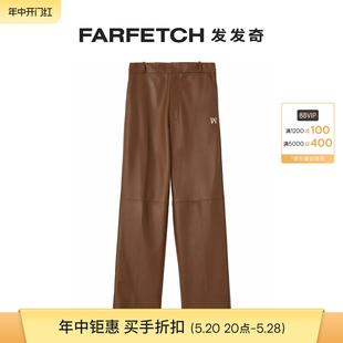 Sale Final Palm Angels男士 logo皮质运动裤 经典 FARFETCH发发