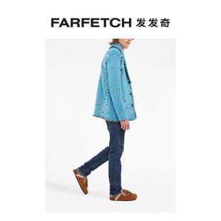 Jacquard 流苏边开衫 Bandana Alanui男士 FARFETCH发发奇