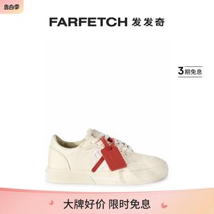 Vulcanized Off Low 帆布运动鞋 White女士New FARFETCH发发奇