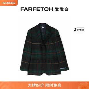 夹克FARFETCH发发奇 格纹单排扣西装 Lauren童装 Ralph