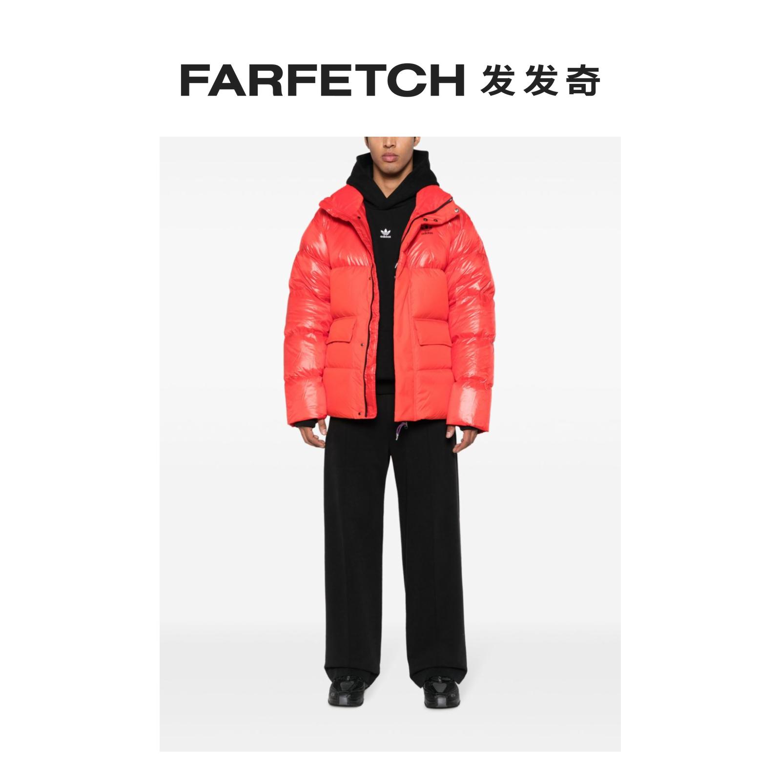 Adidas阿迪达斯男士三叶草logo填充夹克 FARFETCH发发奇