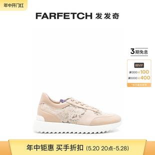 Silla女士尚蒂伊蕾丝皮质运动鞋 FARFETCH发发奇