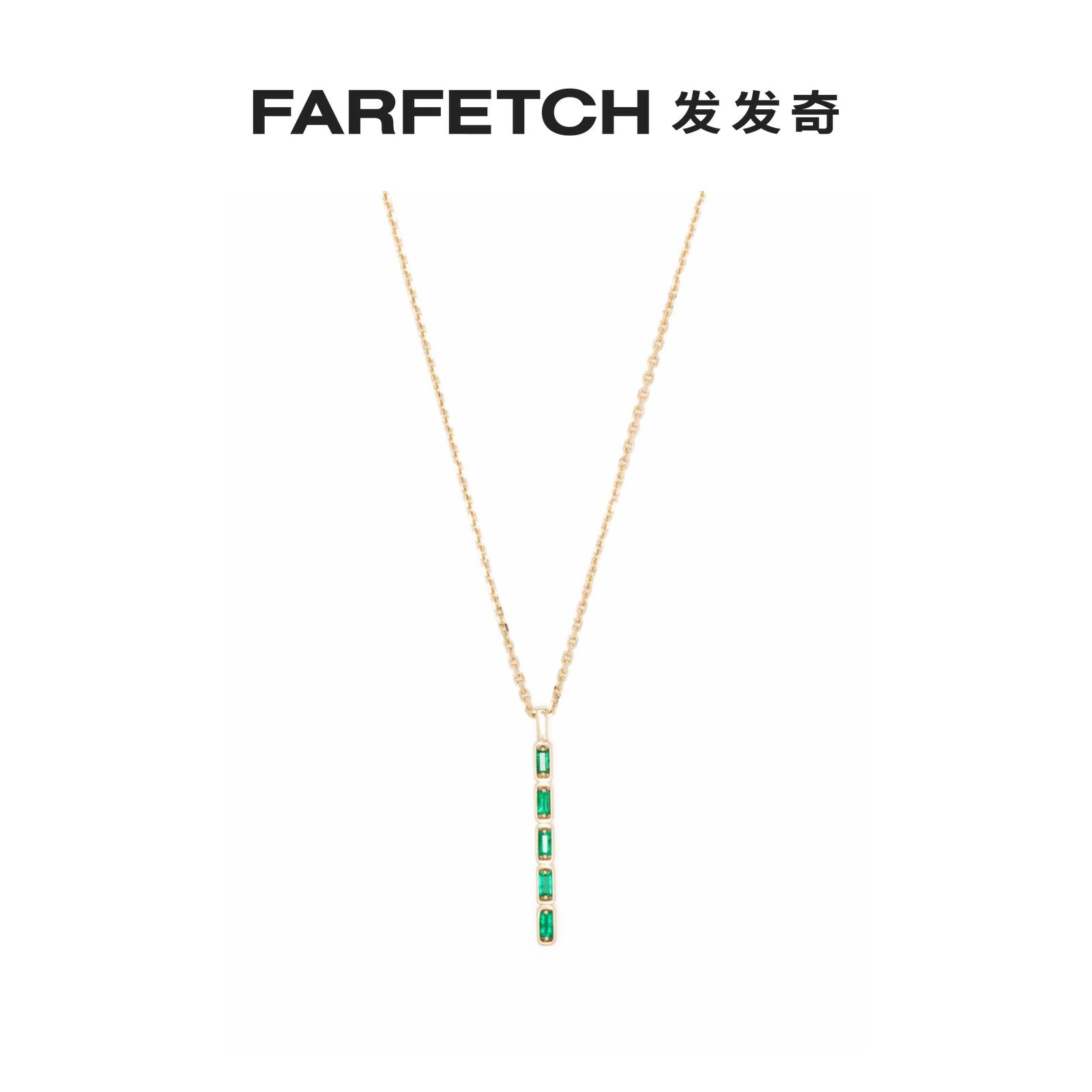 Suzanne Kalan女士18kt yellow gold emerald baguette necklace 饰品/流行首饰/时尚饰品新 项链 原图主图