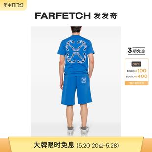 Arrow Off Bandana White男士 棉T恤FARFETCH发发奇