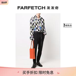 Final Sale Off FARFETCH发发奇 White男士 束腰锥形牛仔裤