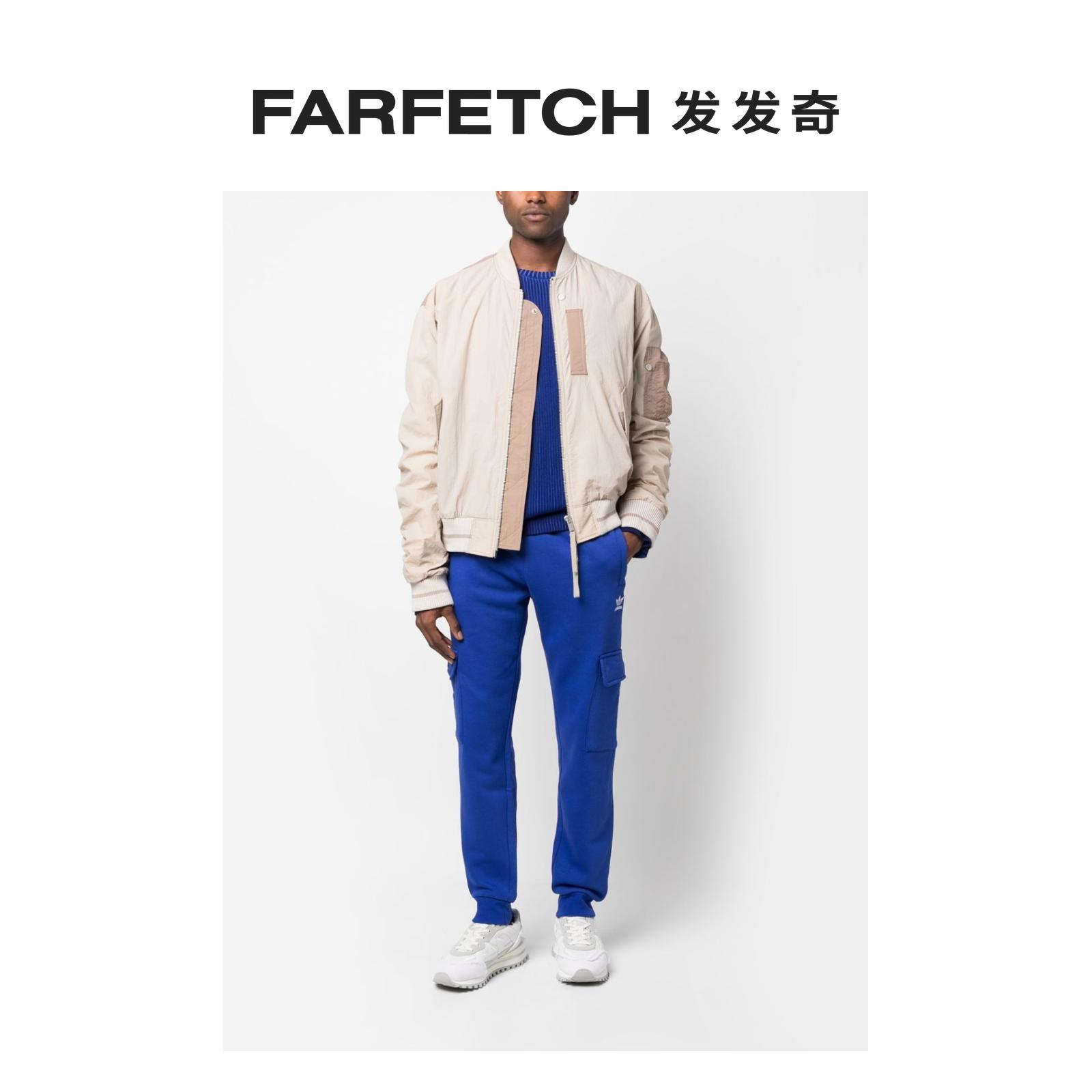 Adidas阿迪达斯男士logo刺绣工装运动裤FARFETCH发发奇