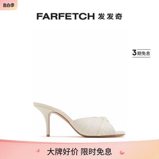 FARFETCH发发奇 帆布中跟穆勒鞋 Souliers女士Patricia Malone