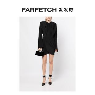 真丝连衣裙FARFETCH发发奇 Materiel Tbilisi女士裹身式