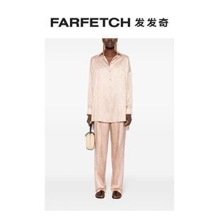 Agnona女士绳索印花锥形长裤 FARFETCH发发奇