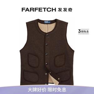 Polo Ralph Lauren男士抓绒衬里羊毛混纺马甲FARFETCH发发奇