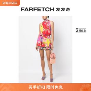 FARFETCH发发奇 Camilla女士花卉印花系带领连体短裤