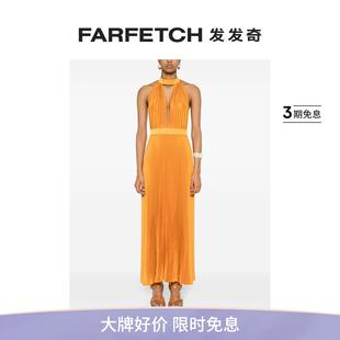 IDÉE女士Chateau 褶饰超长连衣裙FARFETCH发发奇