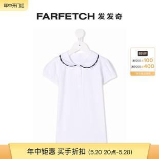 FARFETCH发发奇 SIOLA童装 对比边饰polo衫