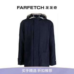 Armani阿玛尼男士 Giorgio 轻薄连帽夹克FARFETCH发发奇