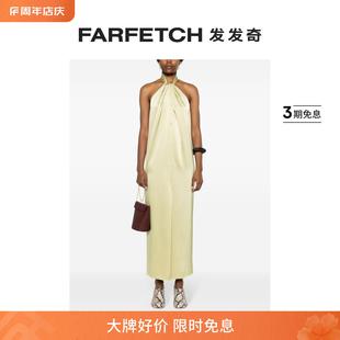 挂脖中长连衣裙FARFETCH发发奇 Nanushka女士Elima