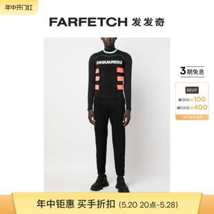 马甲FARFETCH发发奇 Dsquared2男士 logo印花无袖