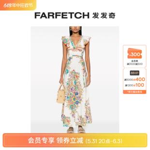 超长连衣裙FARFETCH发发奇 Etro女士花卉裹身式