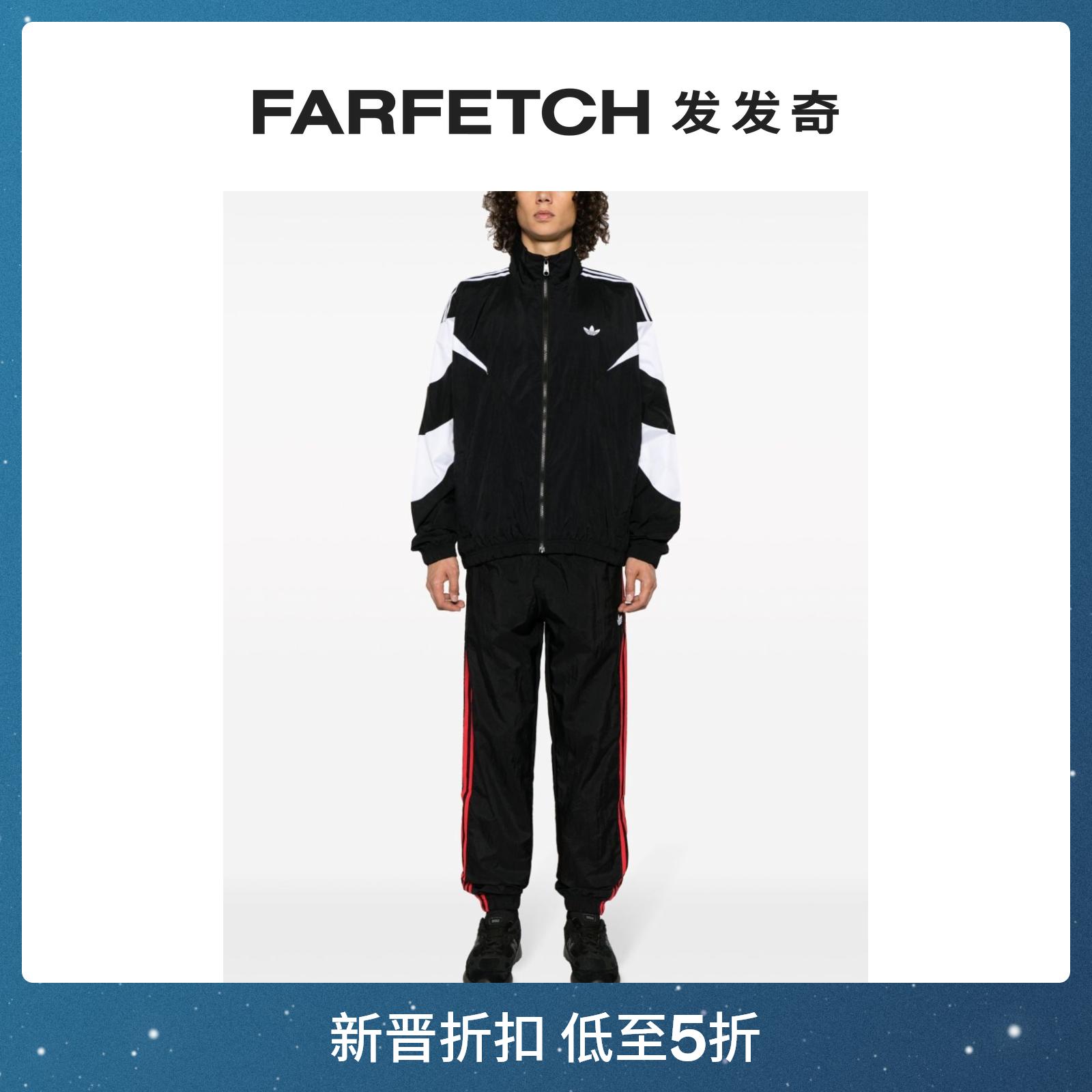 Adidas阿迪达斯男士条纹运动裤FARFETCH发发奇