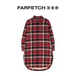 格纹棉夹克FARFETCH发发奇 Dsquared2童装