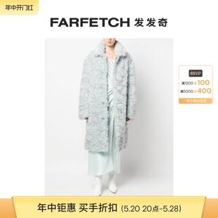 Filippa K女士人造皮毛一体双排扣外套FARFETCH发发奇