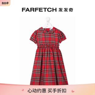 格纹系带连衣裙FARFETCH发发奇 SIOLA童装