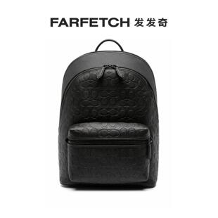 Charter Coach蔻驰男士 logo图案皮质双肩包FARFETCH发发奇